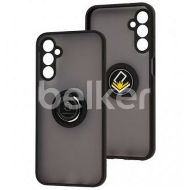 Чехол для Samsung Galaxy M14 (M146) LikGus Ring case Черный
