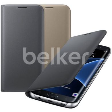 Чехол книжка для Samsung Galaxy S7 Edge G935 Flip Wallet Cover Копия Черный смотреть фото | belker.com.ua