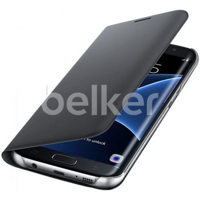 Чехол книжка для Samsung Galaxy S7 Edge G935 Flip Wallet Cover Копия Черный смотреть фото | belker.com.ua