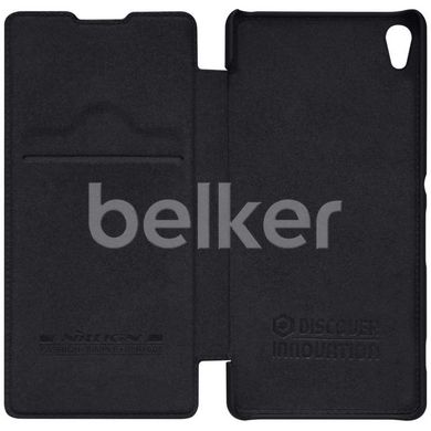 Чехол книжка для Sony Xperia XA Nillkin Qin кожаный Черный смотреть фото | belker.com.ua