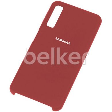 Оригинальный чехол Samsung Galaxy A7 2018 (A750) Silicone Case Бордовый смотреть фото | belker.com.ua