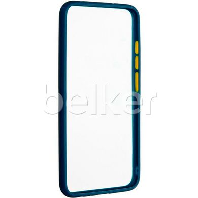 Противоударный чехол для Samsung Galaxy A51 (A515) Gelius Bumper case Черный Синий смотреть фото | belker.com.ua