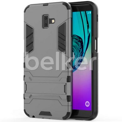 Противоударный чехол для Samsung Galaxy J6 Plus (J610) Honor Hard Defence Тёмно-серый смотреть фото | belker.com.ua