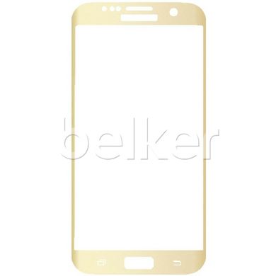 Защитное стекло Samsung Galaxy S7 G930 Tempered Glass 3D Золотой смотреть фото | belker.com.ua