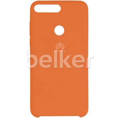 Защитный чехол для Huawei Y7 2018 Original Soft Case Оранжевый смотреть фото | belker.com.ua