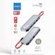 Адаптер хаб Rock Hub Type-C 6 in 1 RJ45 Серый в магазине belker.com.ua