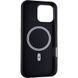 Чехол для iPhone 16 Pro Max Denim Case (MagSafe) Черный в магазине belker.com.ua