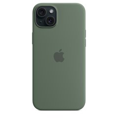 Чехол Apple Silicone Case MagSafe для iPhone 15 Plus Хвоя