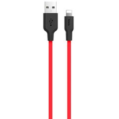 Силиконовый кабель для iPhone USB - Lightning Hoco X21 Красный