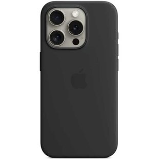 Чехол для iPhone 16 Pro Silicone Case (replica) Черный