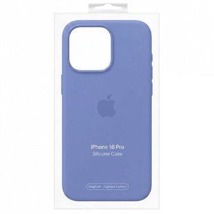 Чехол для iPhone 16 Pro Silicone Case with MagSafe (AAA) Голубой