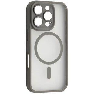 Чехол на iPhone 16 Pro Max Rock Guard Magnet Full Camera Серый