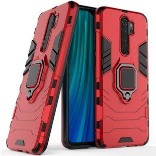 Противоударный для Xiaomi Redmi Note 8 Pro Transformer Ring case Красный смотреть фото | belker.com.ua