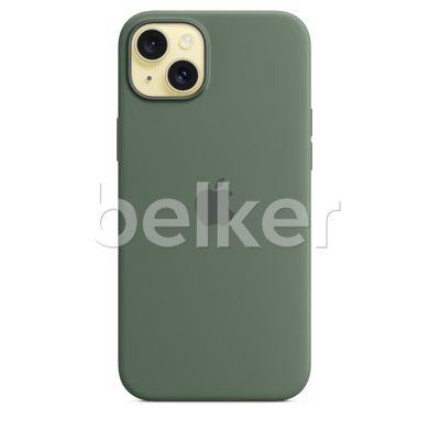 Чехол Apple Silicone Case MagSafe для iPhone 15 Plus Хвоя