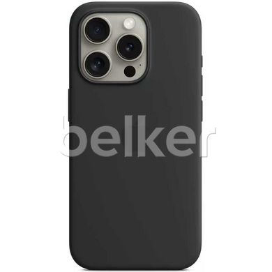 Чехол для iPhone 16 Pro Silicone Case (replica) Черный