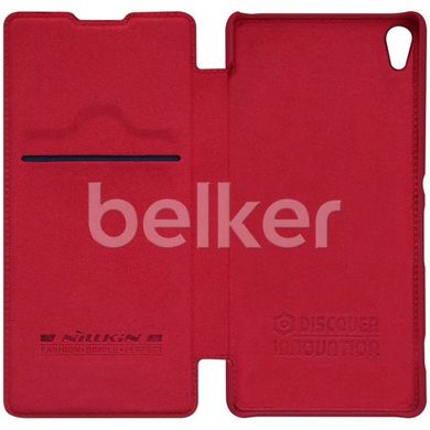 Чехол книжка для Sony Xperia XA Nillkin Qin кожаный Красный смотреть фото | belker.com.ua
