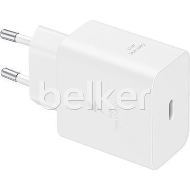 Зарядное устройство Samsung Compact Power Adapter 45W + кабель Type-C to Type-C (EP-T4511XWEGEU) Белое