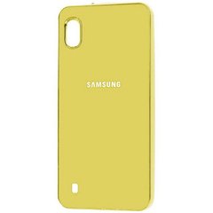 Чехол для Samsung Galaxy A10 2019 (A105) Soft glass case Жёлтый смотреть фото | belker.com.ua