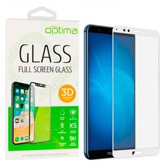 Защитное стекло для Huawei Y6 2018 Optima 3D Белый смотреть фото | belker.com.ua