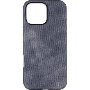 Чехол для iPhone 16 Pro Max Denim Case (MagSafe) Серый