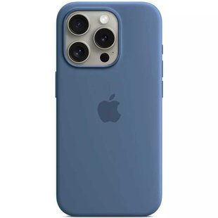 Чехол для iPhone 16 Pro Silicone Case (replica) Синий