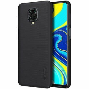 Чехол для Xiaomi Redmi Note 9s Nillkin Frosted shield Черный смотреть фото | belker.com.ua