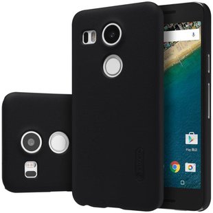 Пластиковый чехол для LG Nexus 5X Nillkin Frosted Shield Черный смотреть фото | belker.com.ua