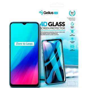 Защитное стекло для Realme C3 Gelius Pro 4D Черный смотреть фото | belker.com.ua