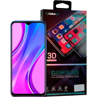 Защитное стекло для Xiaomi Redmi 9 Gelius Pro 3D Edge glass Черное Черный смотреть фото | belker.com.ua