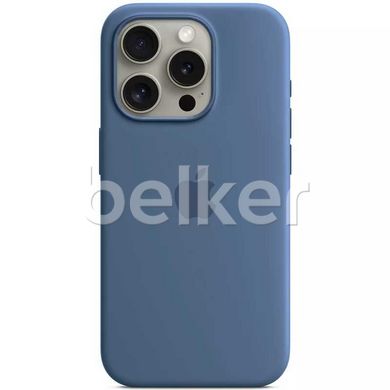 Чехол для iPhone 16 Pro Silicone Case (replica) Синий