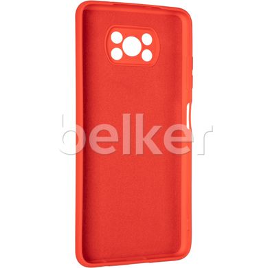 Чехол для Xiaomi Poco x3 Full Soft case Красный смотреть фото | belker.com.ua