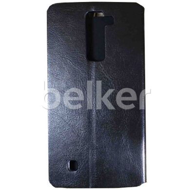 Чехол книжка для LG X210 K7 кожаный Черный смотреть фото | belker.com.ua