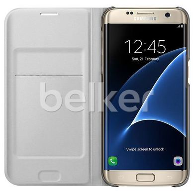 Чехол книжка для Samsung Galaxy S7 Edge G935 Flip Wallet Cover Копия Белый смотреть фото | belker.com.ua