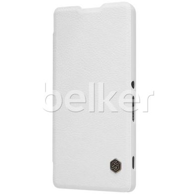 Чехол книжка для Sony Xperia XA Nillkin Qin кожаный Белый смотреть фото | belker.com.ua