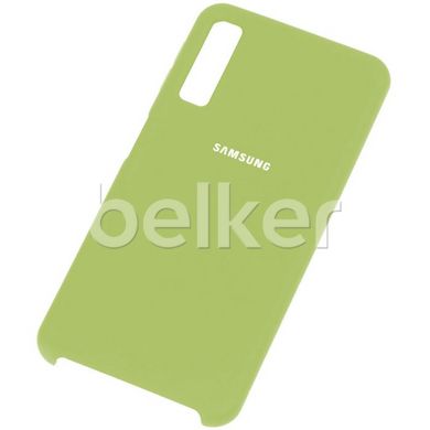 Оригинальный чехол Samsung Galaxy A7 2018 (A750) Silicone Case Салатовый смотреть фото | belker.com.ua