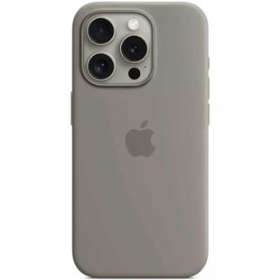 Чехол для iPhone 16 Pro Silicone Case (replica) Серый