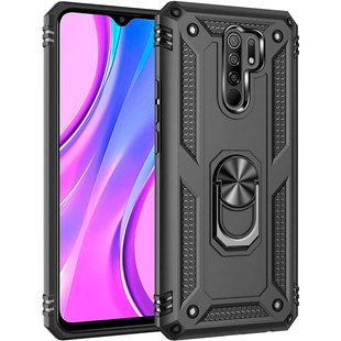 Противоударный чехол для Xiaomi Redmi 9 Hard Defence Series New Черный смотреть фото | belker.com.ua