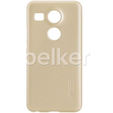 Пластиковый чехол для LG Nexus 5X Nillkin Frosted Shield Золотой смотреть фото | belker.com.ua