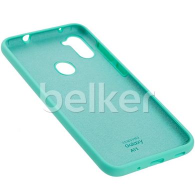 Чехол для Samsung Galaxy A11 (A115) Silicone Case Бирюзовый смотреть фото | belker.com.ua