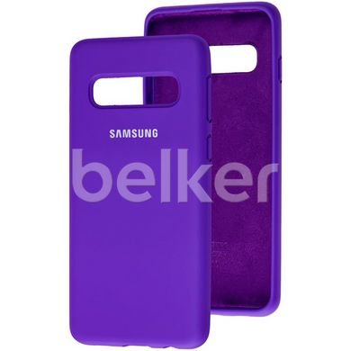 Чехол для Samsung Galaxy S10 G973 Soft case Фиолетовый смотреть фото | belker.com.ua