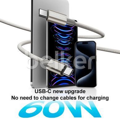 Кабель USB-C на USB-C Momax Elite DC30 60w 1.5 метра Черный