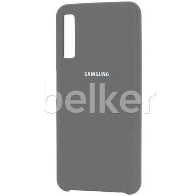 Оригинальный чехол Samsung Galaxy A7 2018 (A750) Silicone Case Серый смотреть фото | belker.com.ua