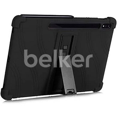 Противоударный чехол для Samsung Galaxy Tab S7 FE T733 Silicone armor Черный