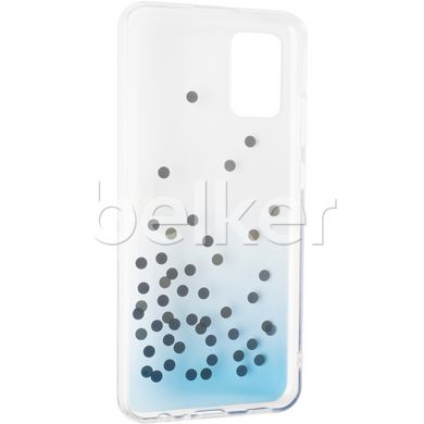 Силиконовый чехол для Samsung Galaxy A02s (A025) Crystal Shine case Голубой смотреть фото | belker.com.ua