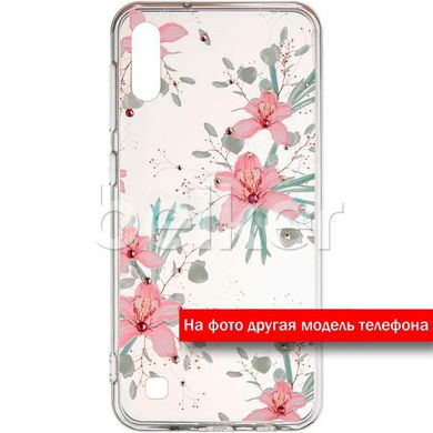 Силиконовый чехол для Samsung Galaxy A80 A805 Swarovski case Orchid смотреть фото | belker.com.ua
