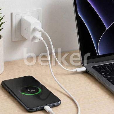 Зарядное устройство Samsung 50W Power Adapter + кабель Type-C to Type-C (EP-T5020XWEGEU) Белое