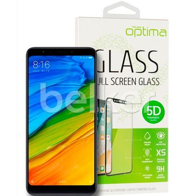 Защитное стекло для Xiaomi Redmi 5 5D Optima Full cover Черный смотреть фото | belker.com.ua