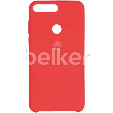 Защитный чехол для Huawei Y7 2018 Original Soft Case Красный смотреть фото | belker.com.ua