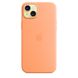 Чехол Apple Silicone Case MagSafe для iPhone 15 Plus Оранжевый в магазине belker.com.ua
