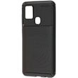 Противоударный чехол для Samsung Galaxy A21s A217 Ultimate carbon case Черный